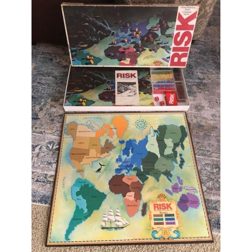vintage Risk Board Game